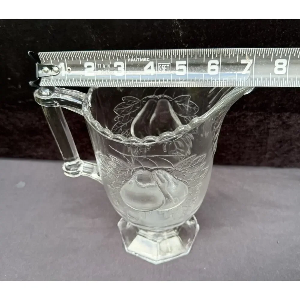 Jeannette Glass- Adams Baltimore Pear Depression Glass Clear Creamer